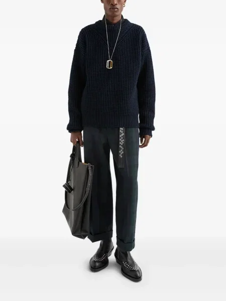 Μάλλινος πουλόβερ Jil Sander μπλε