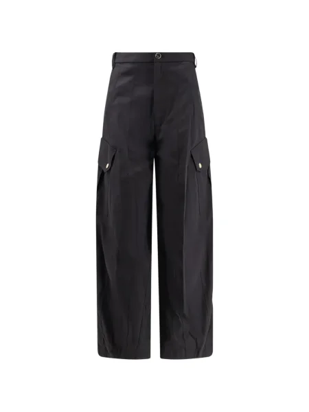 Spodnie Pinko z kieszeniami zapinanymi na guziki czarne