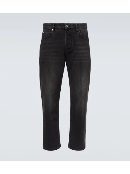 Traperice ravnih nogavica Studio Nicholson crna