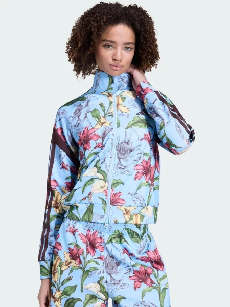 ADIDAS SPORTSWEAR Sportska jakna nebesko / svijetložuta / zelena / vina plava
