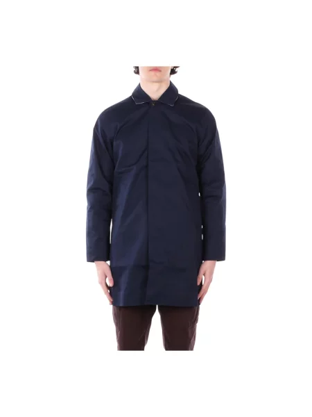 Kurtka przeciwdeszczowa o kroju regular fit z domieszką bawełny model ROKIG' Barbour niebieska