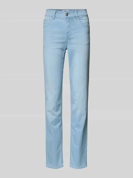 Jeansy o kroju slim fit z dodatkiem streczu model ‘Cici’ Angels