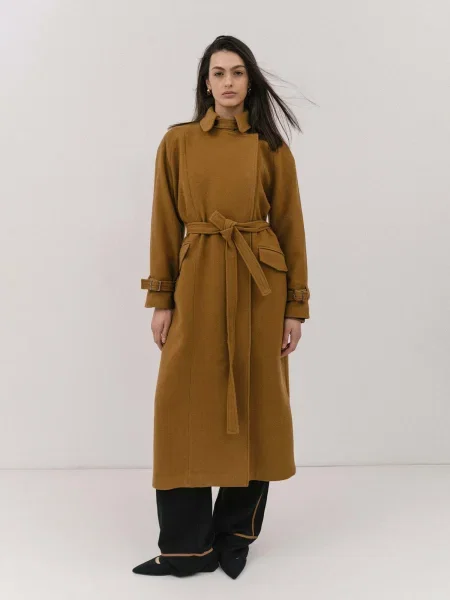 Palton de primăvară-toamnă Killer' maro