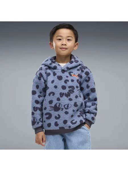 PUMA bluza z kapturem Imaginary Friend o swobodnym kroju Akcesoria niebieski