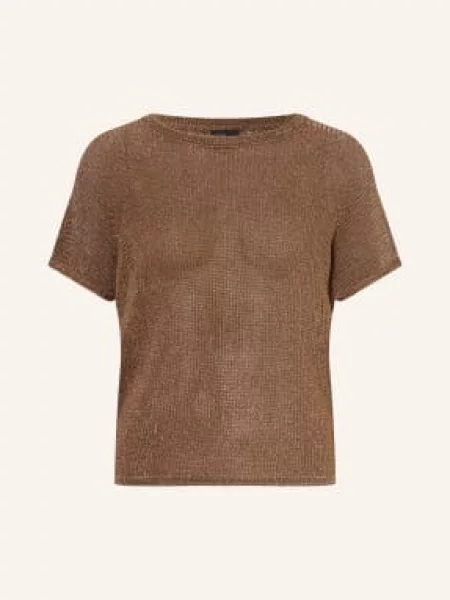 S.Oliver Black Label Pletené Tričko hnědá černé