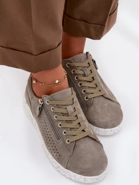 Loaferke Evento iz semiša bela