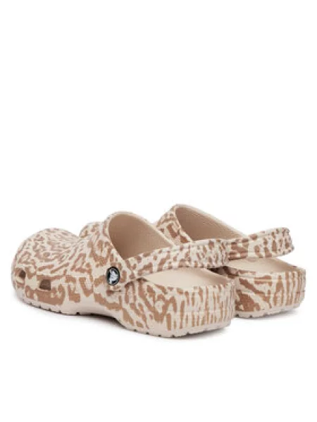 Crocs Šlepetės Classic Pop Animal Clogs smėlio