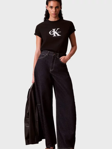 Класична футболка Calvin Klein Jeans чорна