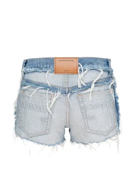 Pantaloni scurți din denim Alexander Wang albastru