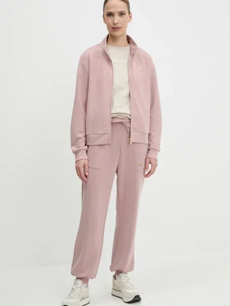 Emporio Armani bluza gładka brązowy