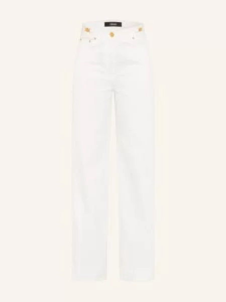 Versace Proste Dżinsy weiss białe