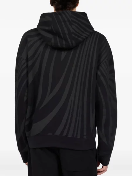 Ζεβρε hoodie Roberto Cavalli με σχέδιο μαύρο
