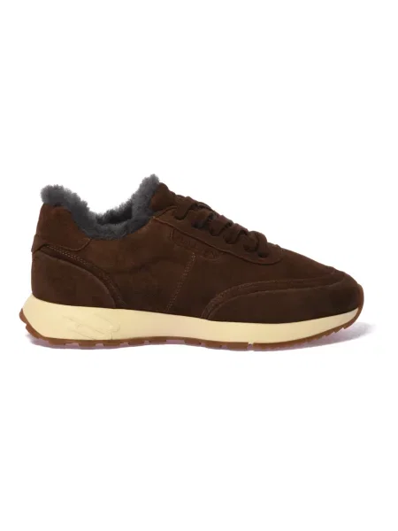 Sneakersy Baldinini zamszowe brązowe