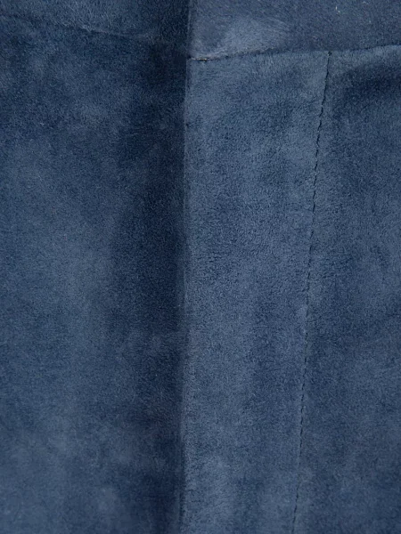 Pantaloni Stouls din piele de căprioară albastru