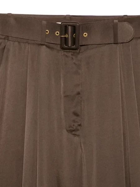 Cu centură pantaloni Zimmermann maro