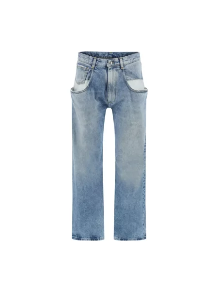 Jeansy Maison Margiela z 5 kieszeniami niebieskie