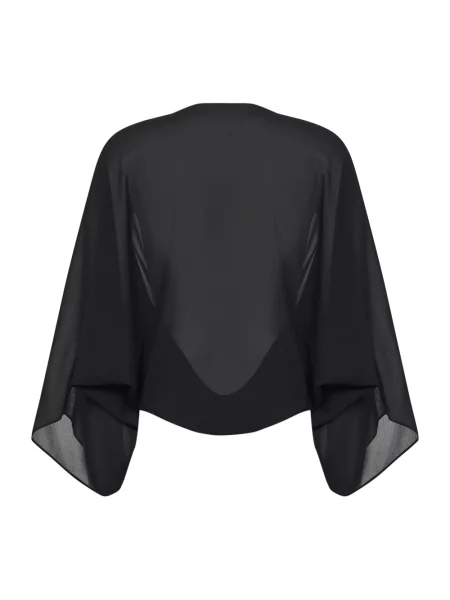 Krótka bluzka Mm6 Maison Margiela czarna