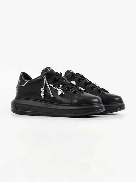 Karl Lagerfeld Kapri sneakers dámske kožené čierna