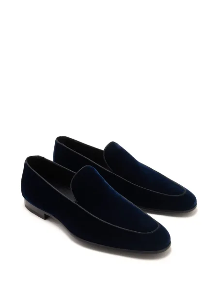 Pantofi loafer Magnanni din piele de căprioară albastru