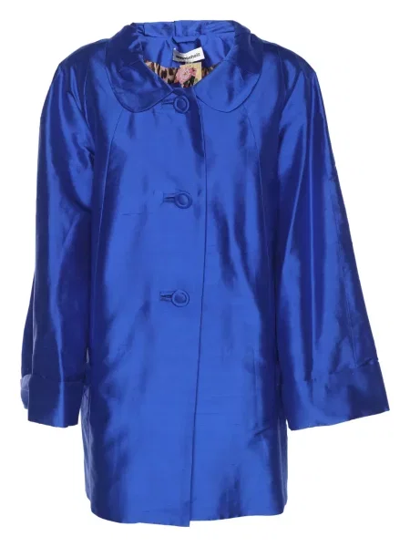 Geacă Anna Scholz de mătase albastru