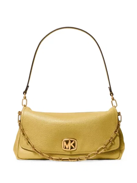 Geantă Michael Kors din piele galben