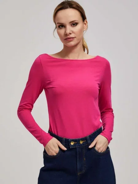 Bluză Marisse cu mâneci lungi albastru