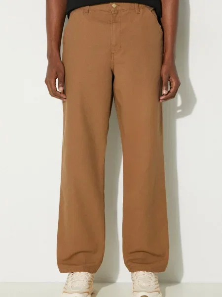 Carhartt WIP pantaloni de Simple Pant drept maro