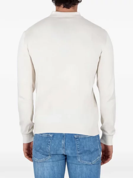 Lung tricou polo Etro alb