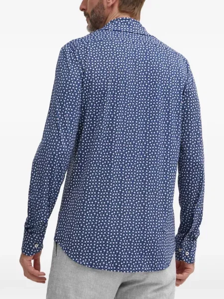 Риза Paul & Shark на цветя с принт синьо