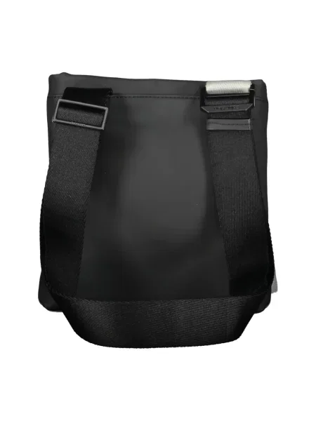 Lniana torba na ramię Calvin Klein elegancka czarna