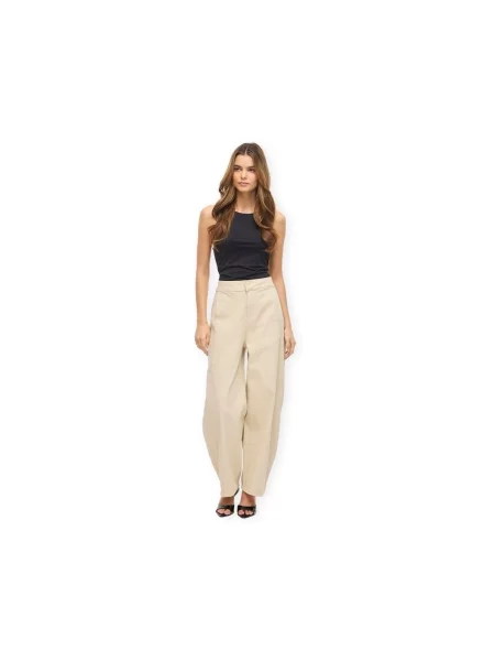 Pantaloni Vila bej