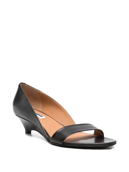 Sandale Jil Sander din piele negru