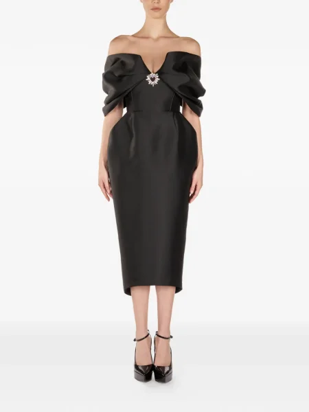 Rochie midi Araftu până la genunchi de costum negru