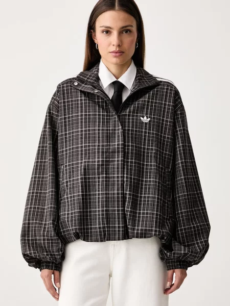 Adidas Originals dukserica na zakopčavanje za žene s viskozom Advanced Archive smeđa