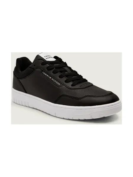 Sneakerși Tommy Hilfiger din piele negru