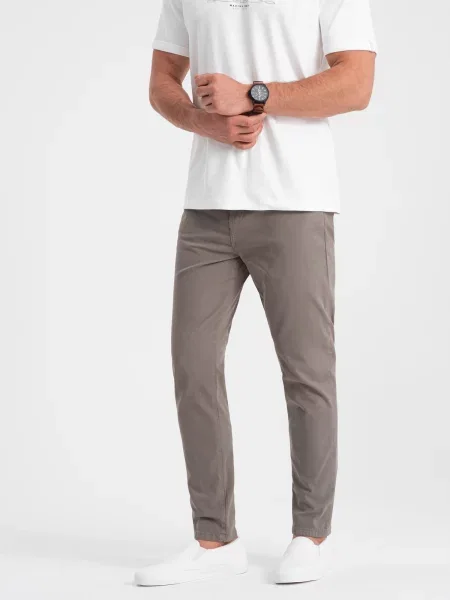Pantaloni chino Ombre gri