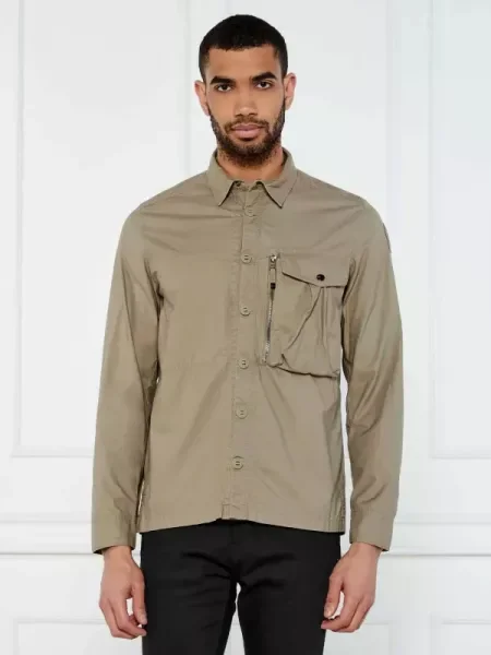 PARAJUMPERS Cămașă KURTIS | Oversize fit kaki