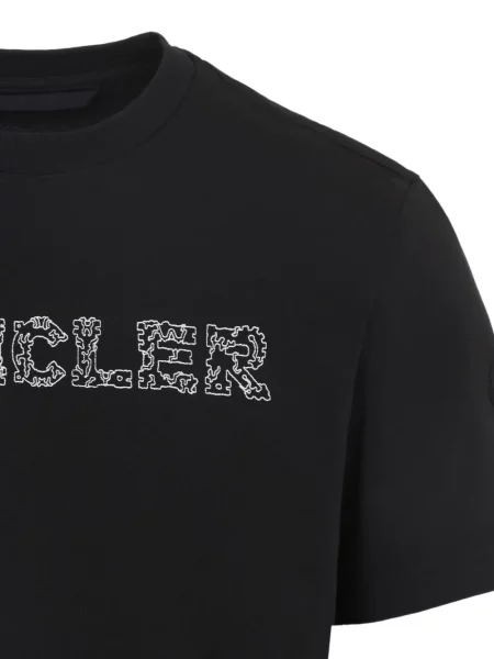 Majica Moncler s autogramom crna