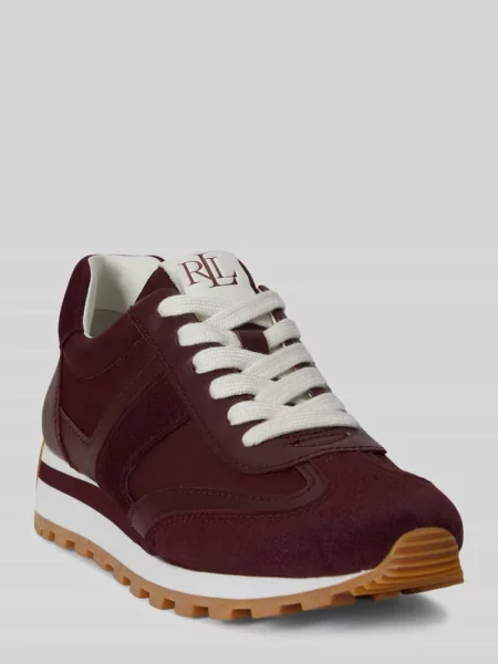 LAUREN RALPH LAUREN Sneakersy Dani Bordowy czerwone