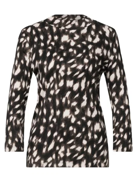 STREET ONE Tricou ecru negru