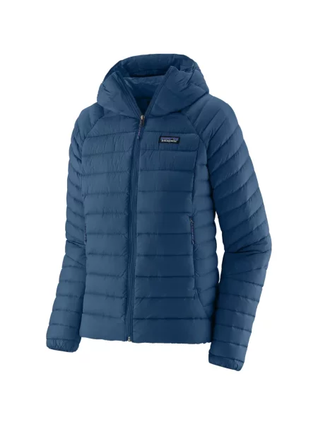 Geacă Patagonia cu glugă albastru