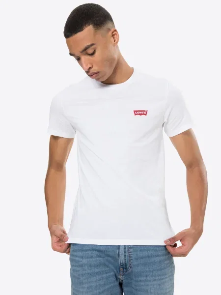 LEVI'S Tricou / albastru noapte / roșu alb