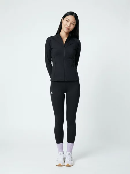 ADIDAS PERFORMANCE Športové nohavice Adizero / biela čierna