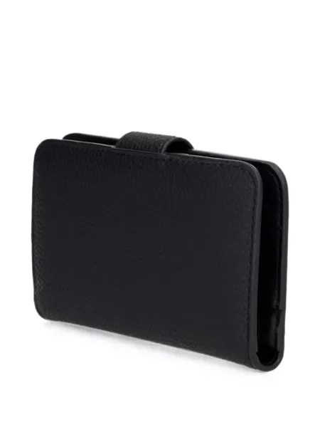 Portofel Michael Michael Kors din piele cu autograf negru