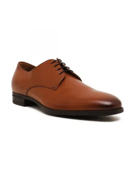 BOSS BLACK De piele pantofi derby Kensington negru