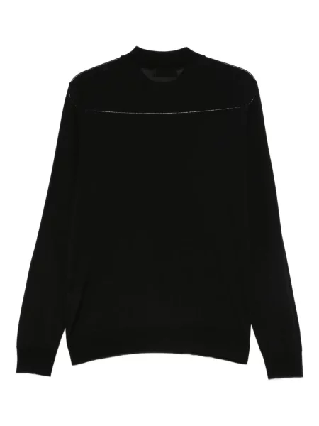 Pulover Ferrante cu decolteu rotund negru
