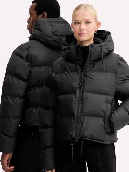 Vodoodporna jakna Rains Alta Short Puffer Jacket črna