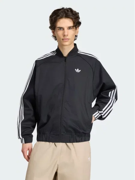 Adidas Geacă bomber Sst Adicolor Classics Cotton Twill Tracktop negru