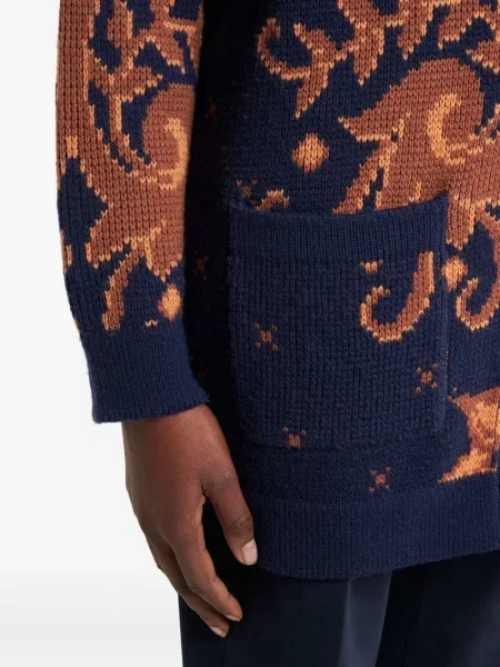 Cardigan Etro de lână albastru