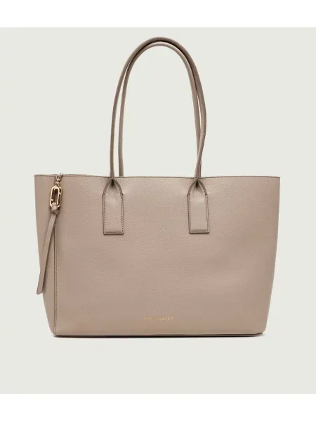 Marc Jacobs Bőr shopper táska Pop J Marc Work Tote bézs